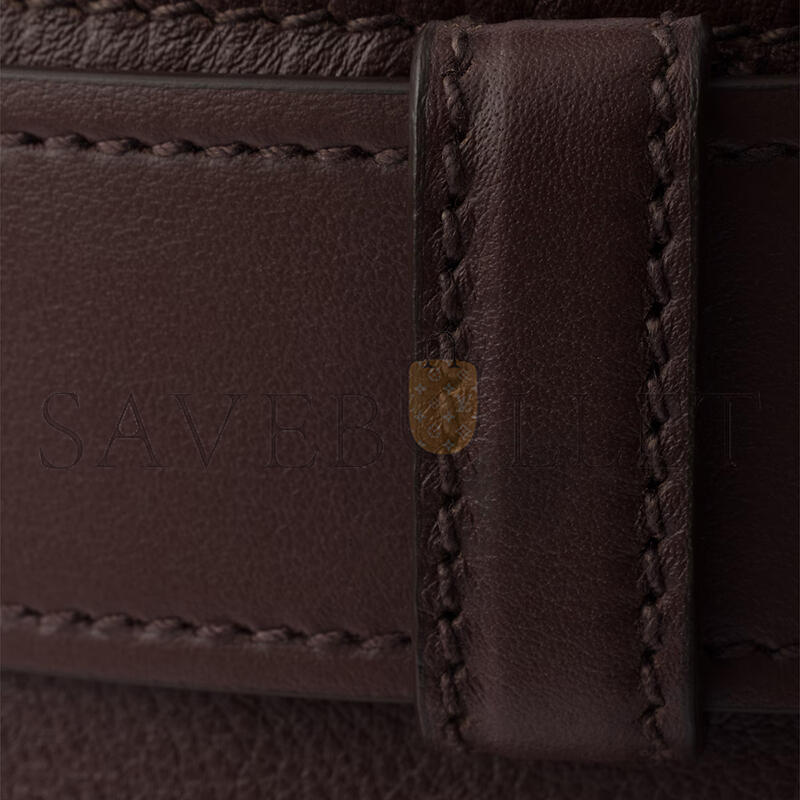 PRADA BUCKLE LEATHER BUCKET BAG WITH BELT 1BE085 (29*26.5*18cm)